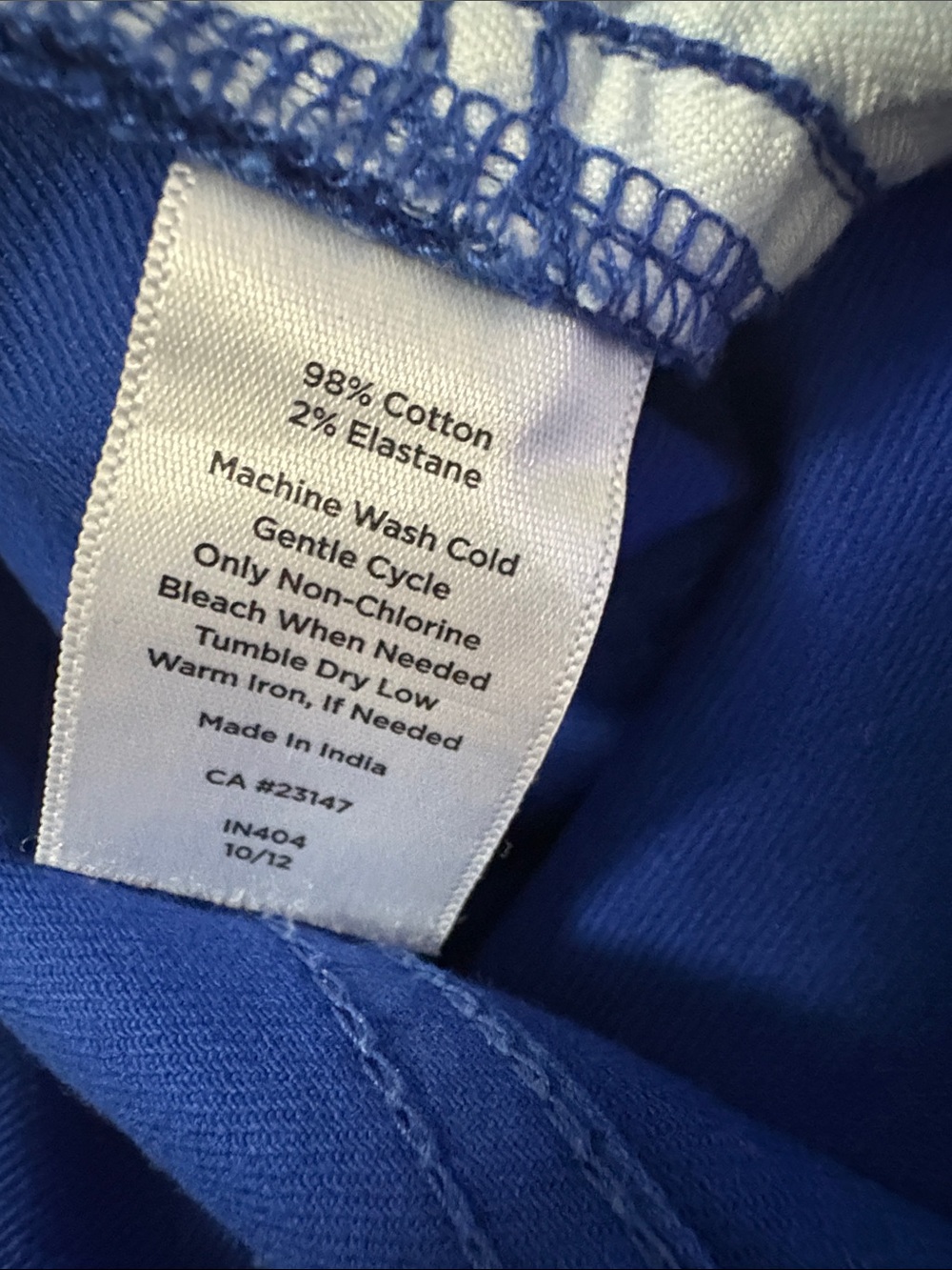 Talbots Royal Blue Signature Slim Crop Jeans - Picture 9 of 10